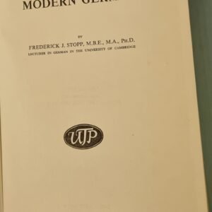 A Manual of Modern German