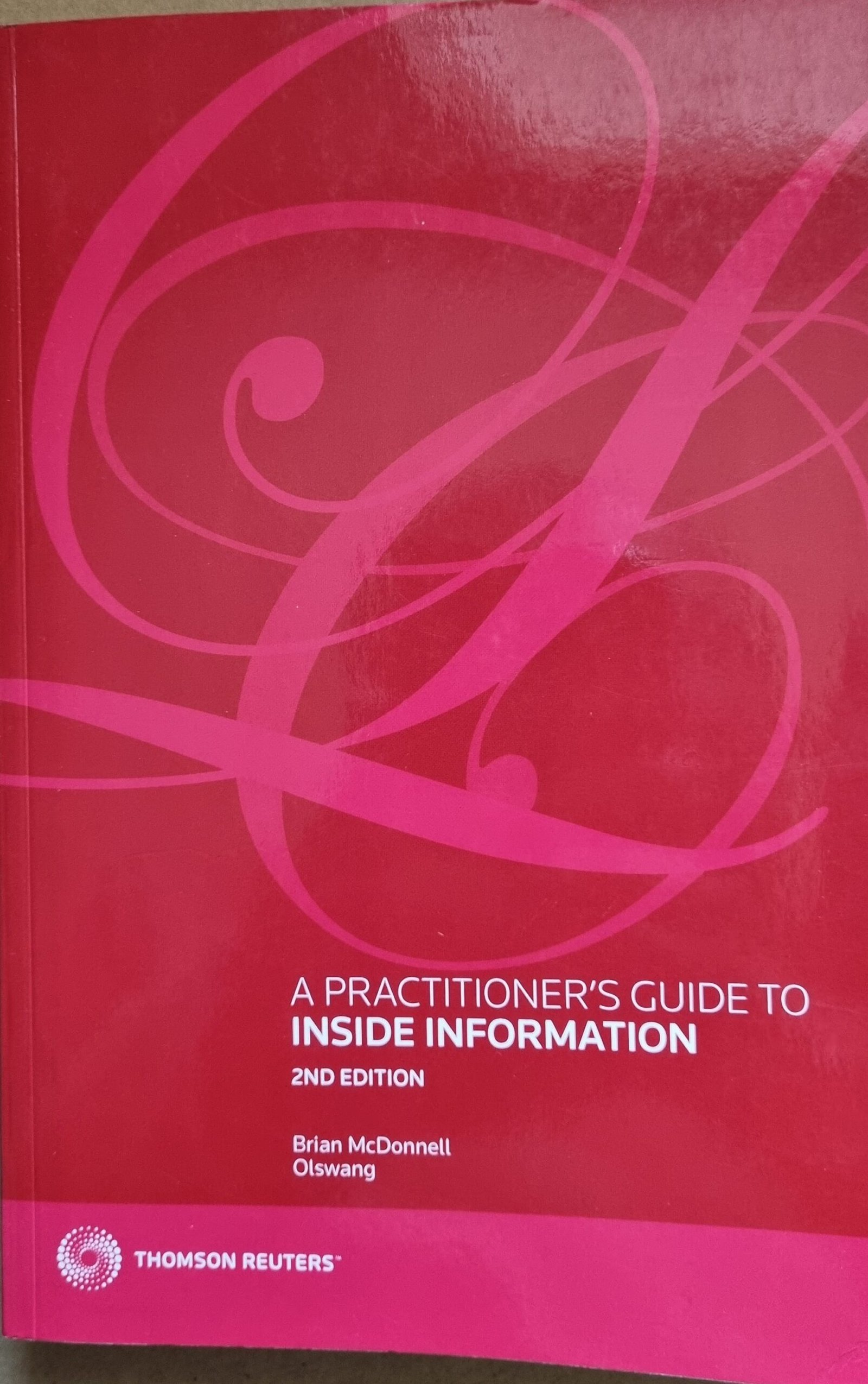 A Practitioner's Guide to Inside Information