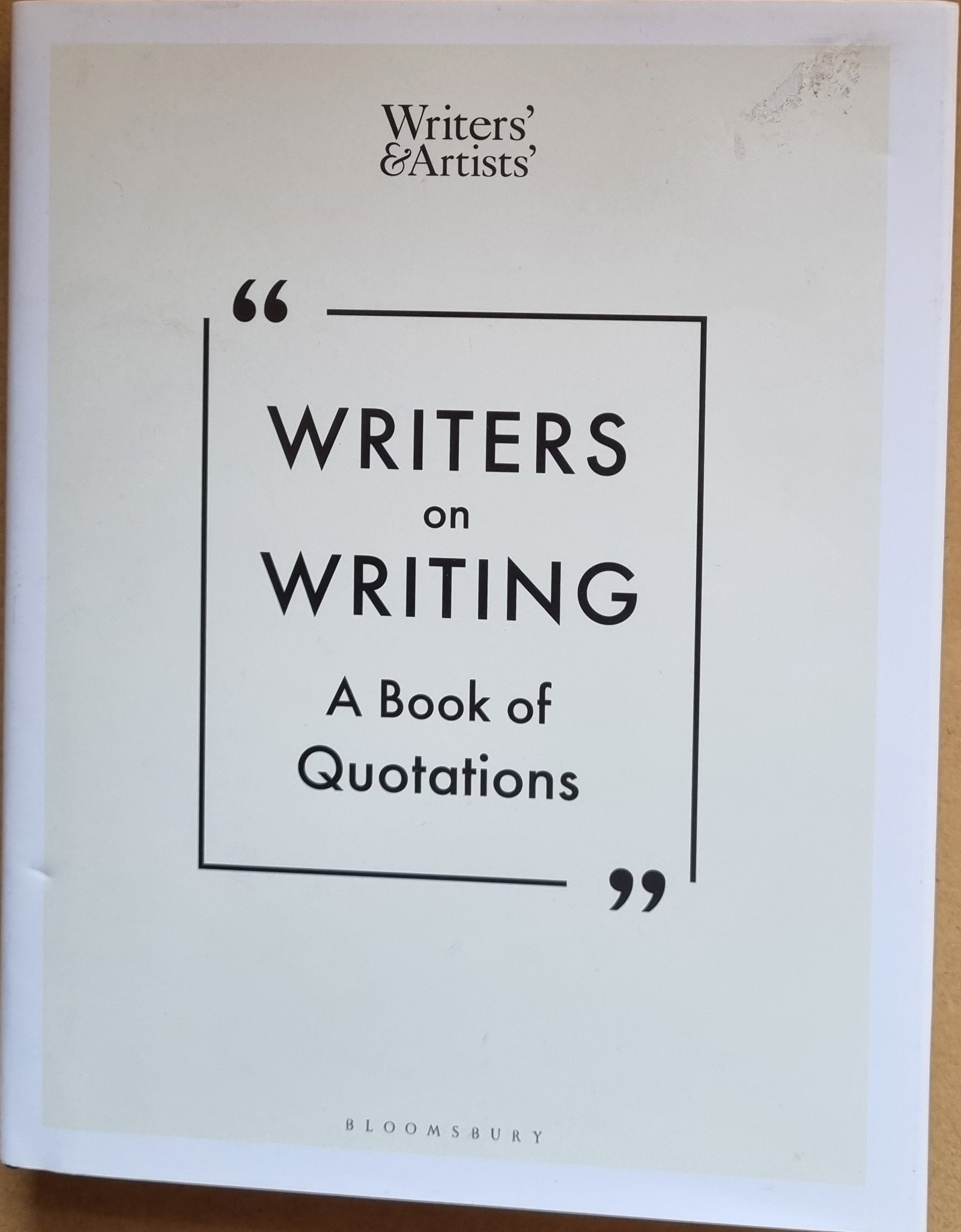 Writers On Writing: A Book on Quotations