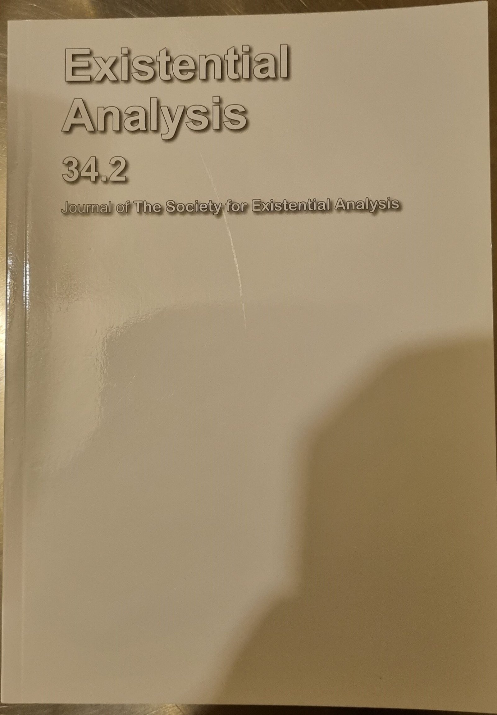 Journal of the Study of Existential Analysis: Existential Analysis 34.2
