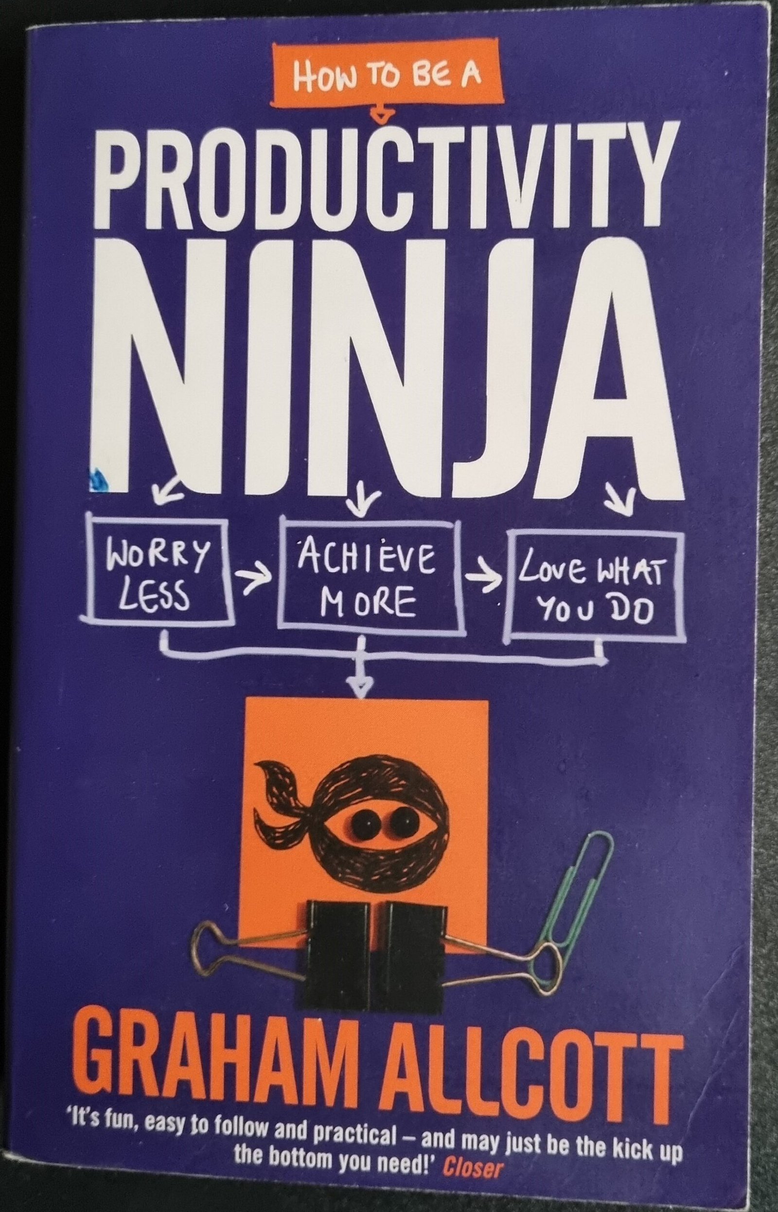 How to Be a Productivity Ninja:  Worry Less- Achieve More - Love What You Do
