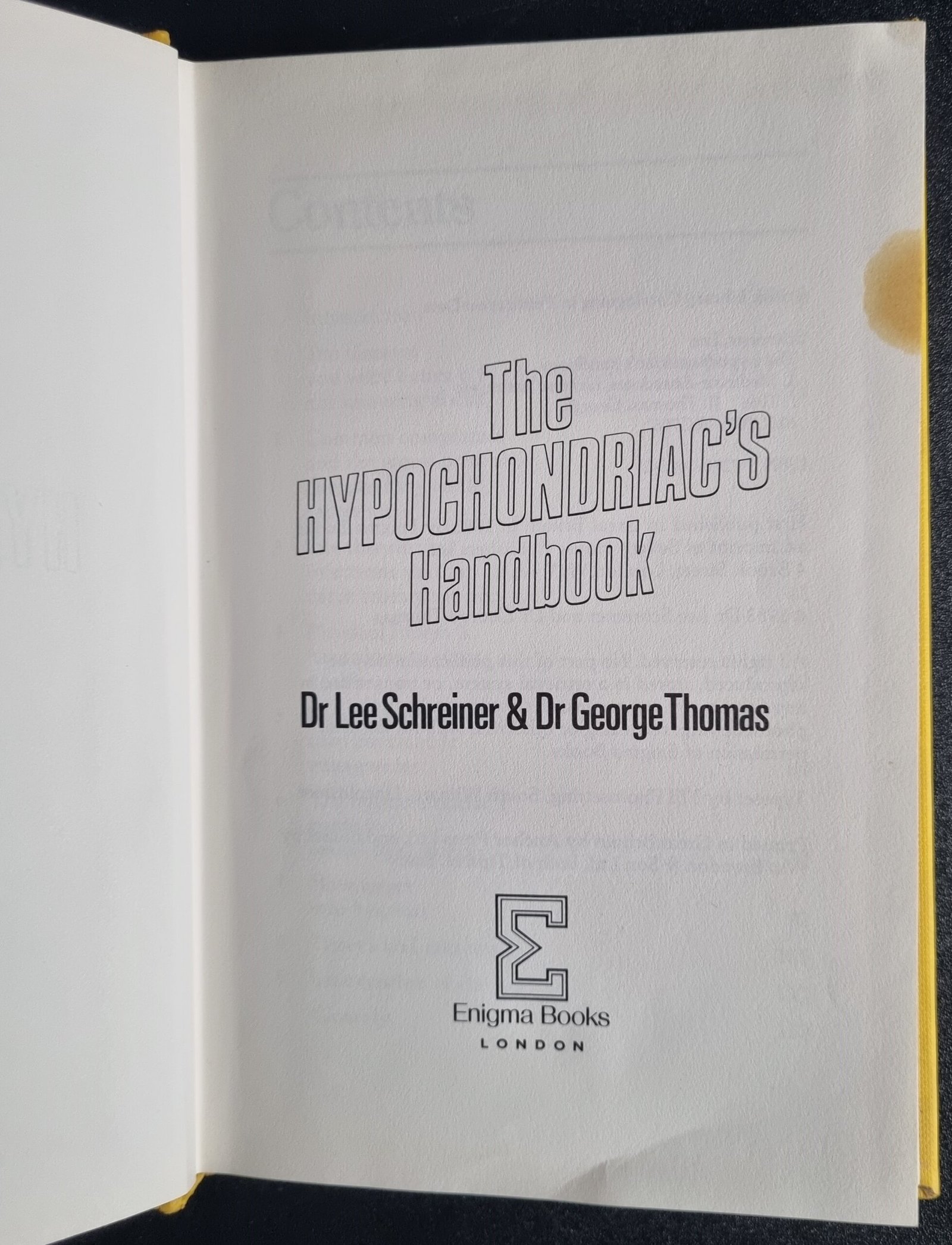 The Hypochondriac's Handbook