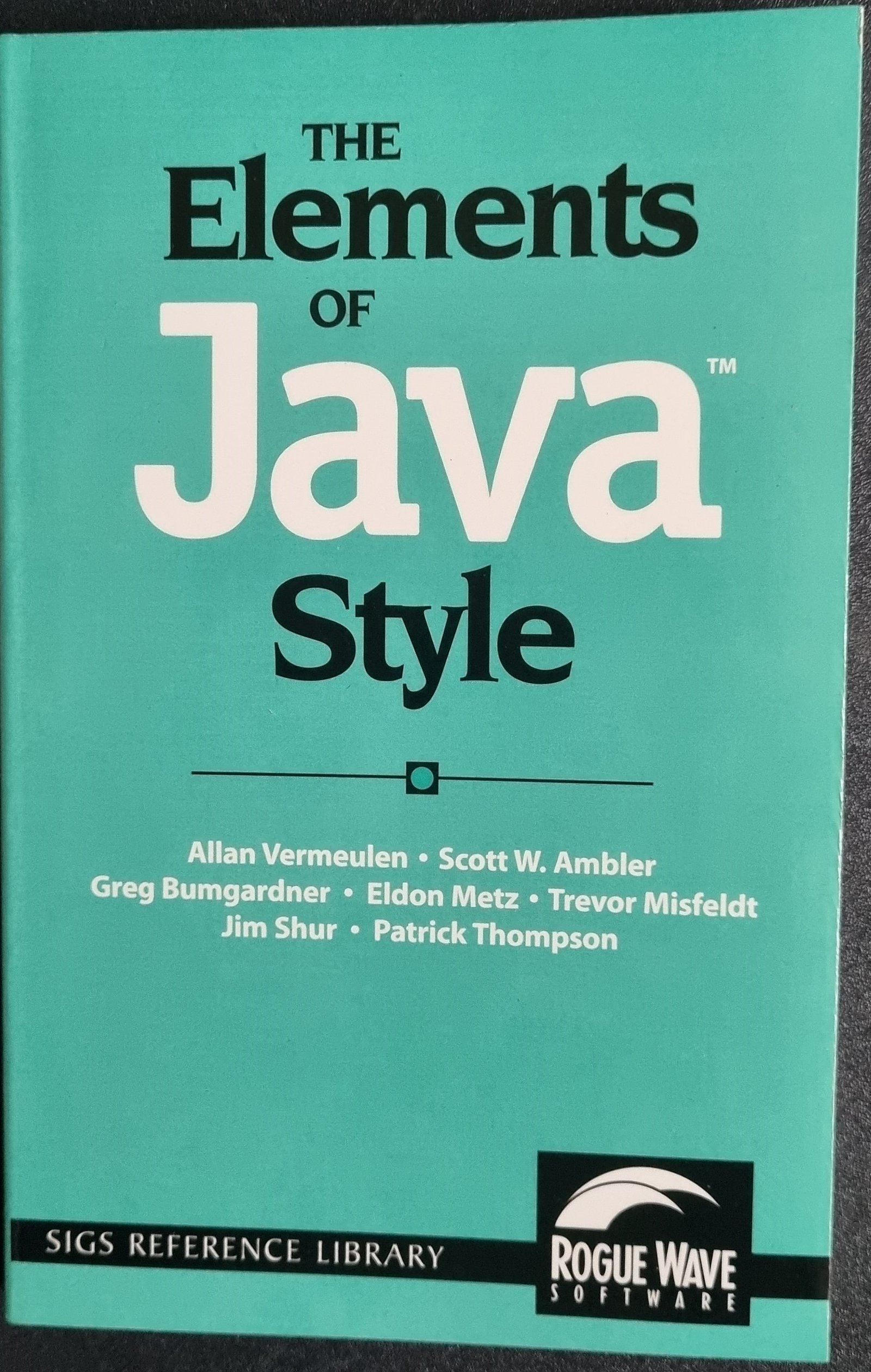 The Elements of Java Style