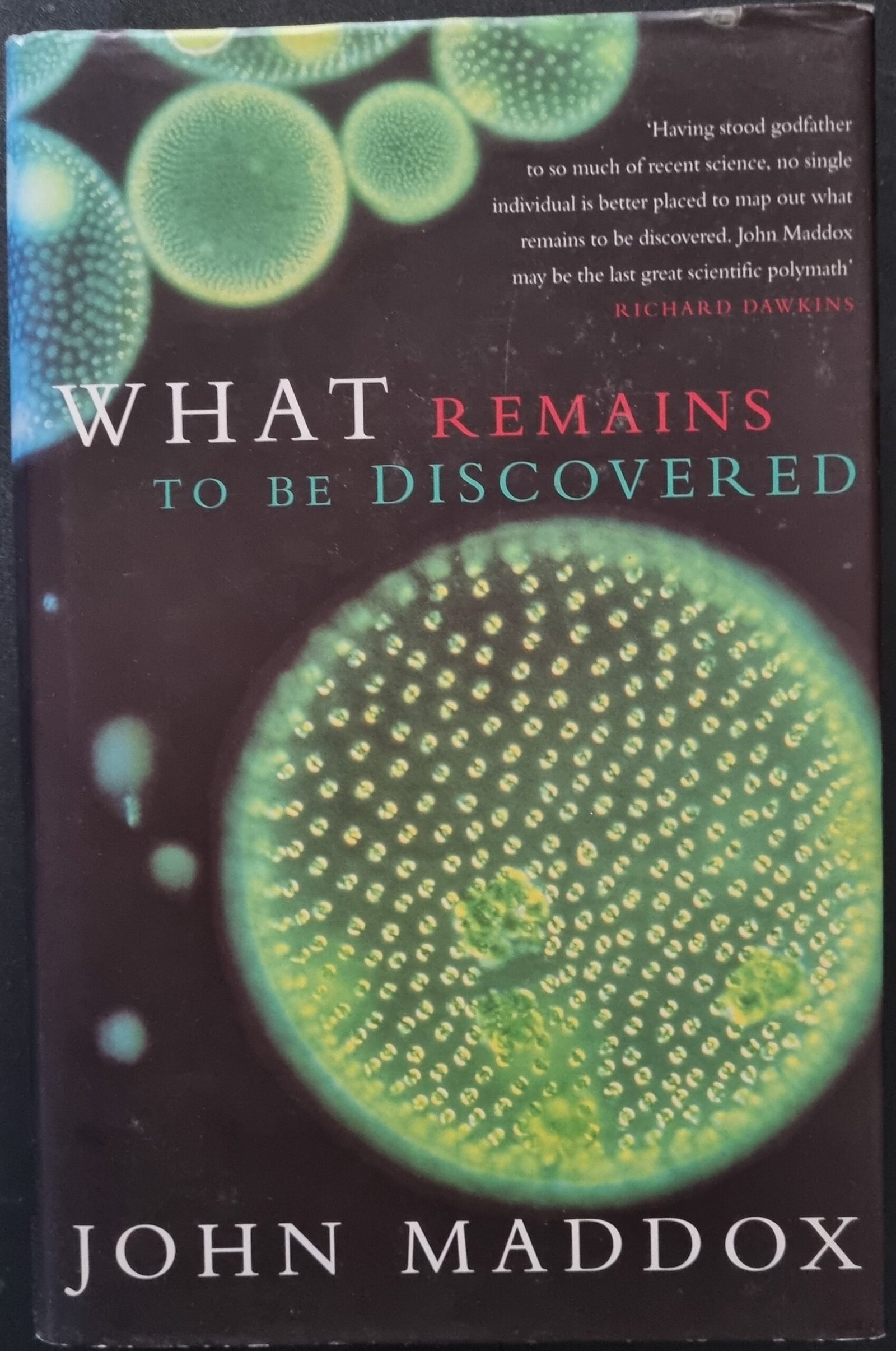 What Remains To Be Discovered