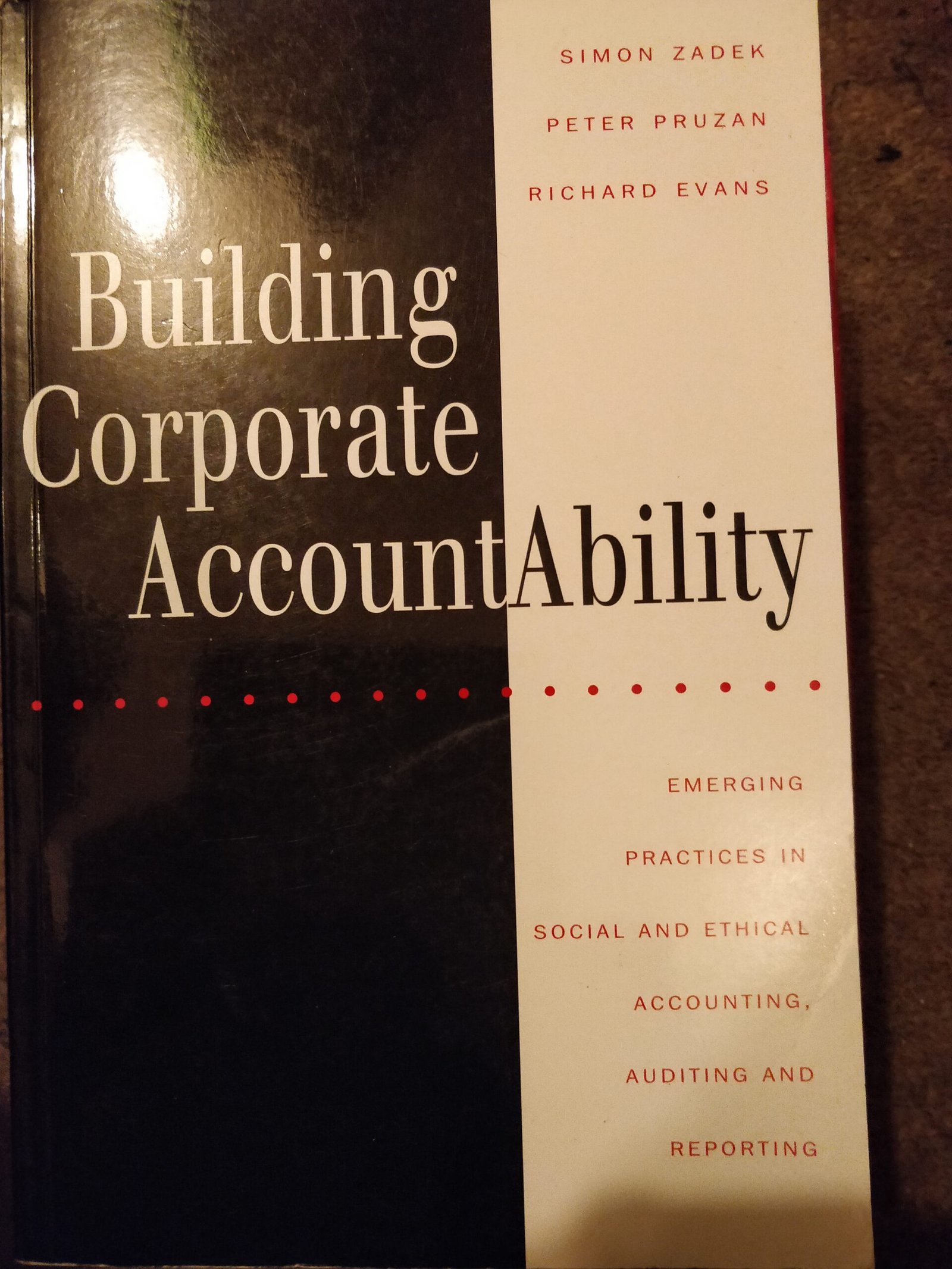 Building Corporate Accountability: Ermerging Practices in Social and Ethical Accounting, Auditing and Reporting