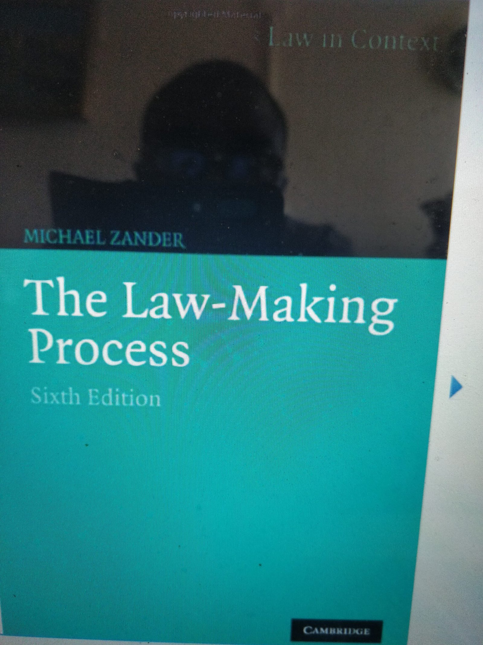 The Law-Making Process (Law in Context)