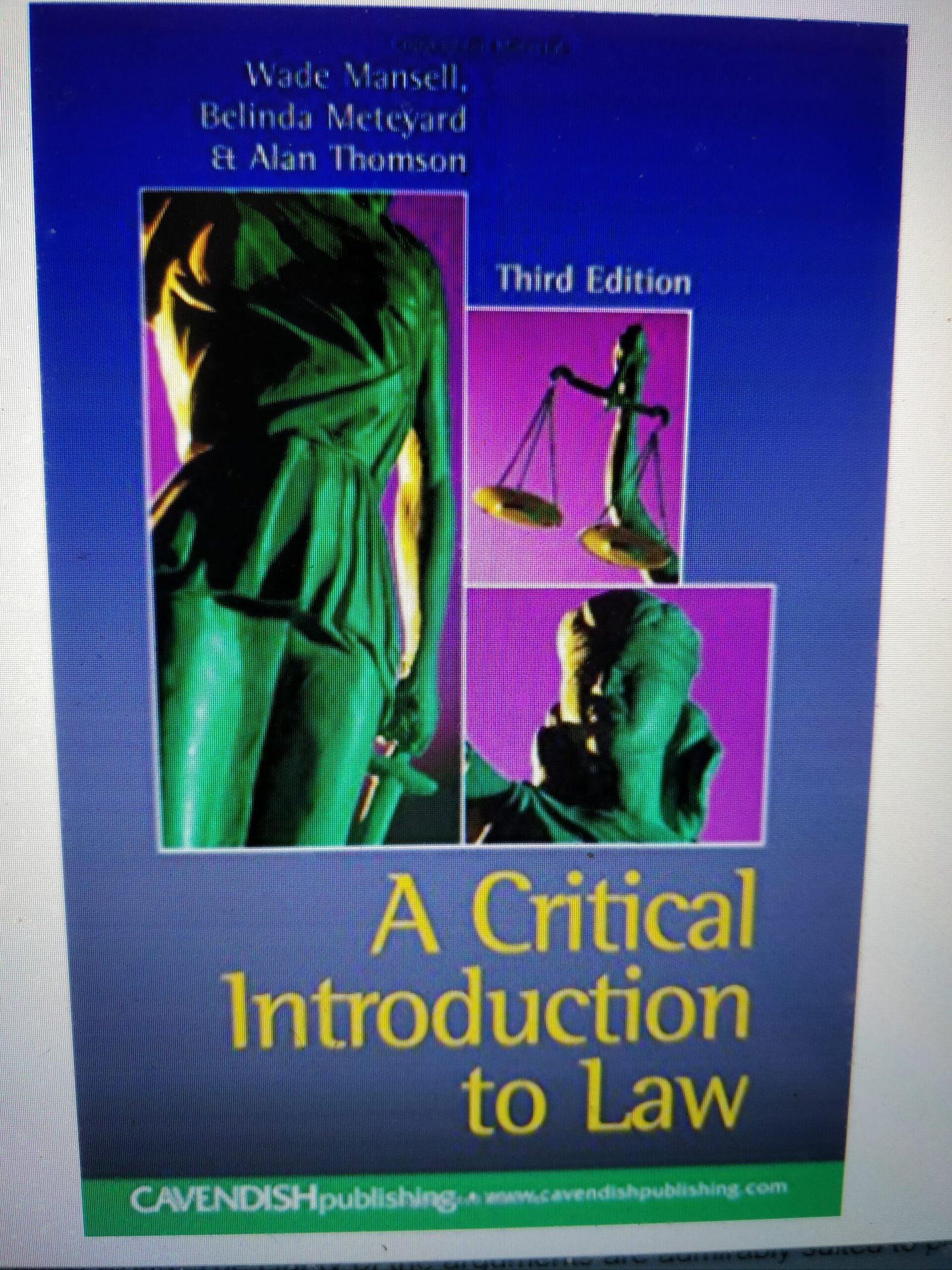 A Critical Introduction to Law